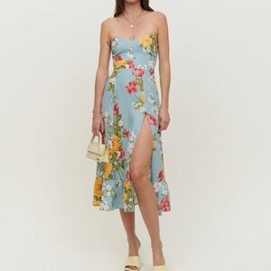 Floral Strapless Dress - SOLD